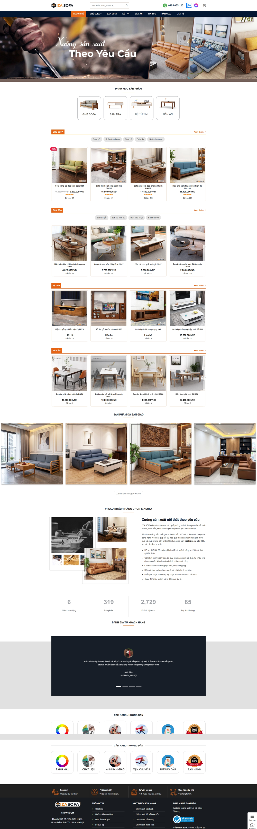 Mẫu template bán hàng nội thất TP08
