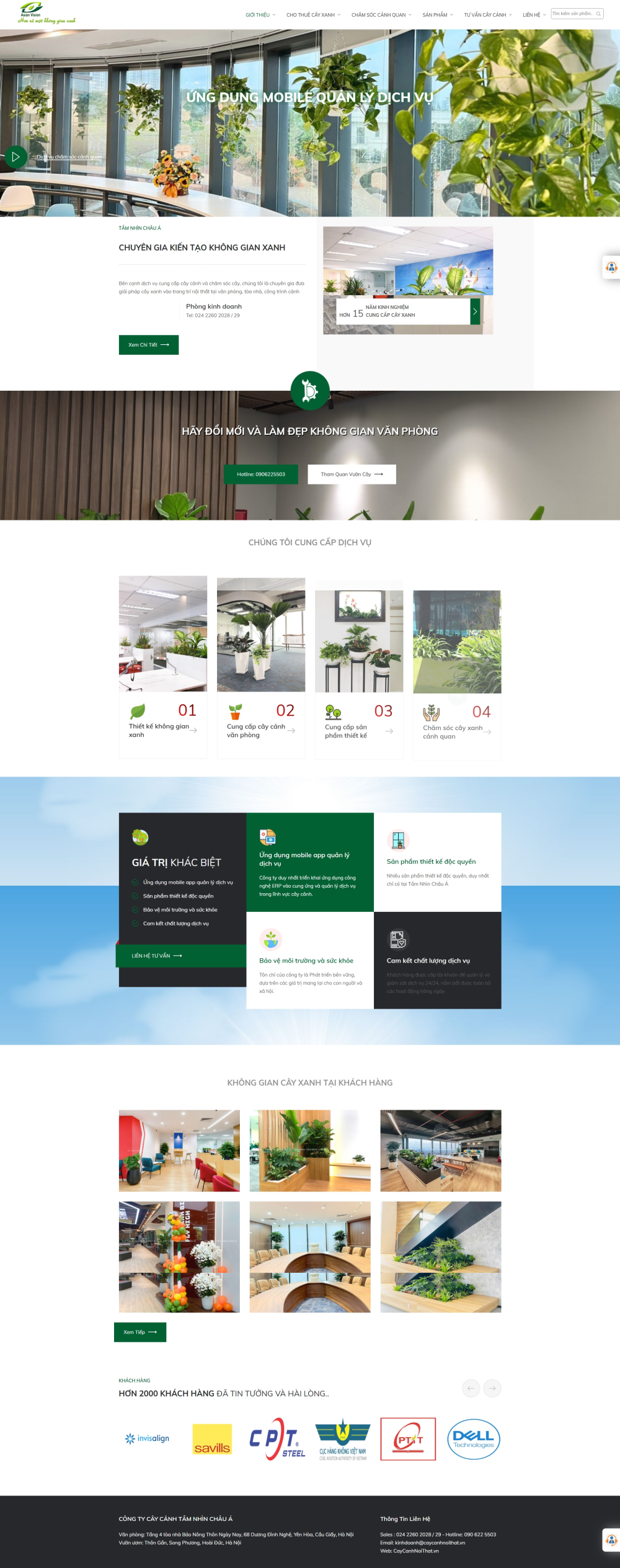 Mẫu template cây cảnh văn phòng TP23