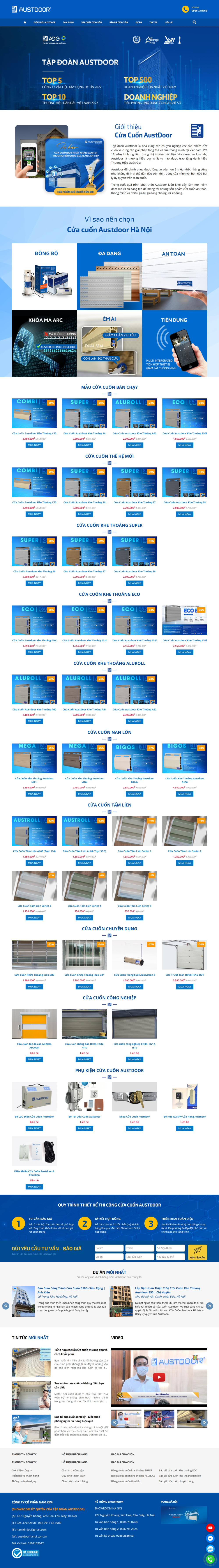 Mẫu template cửa cuốn TP29