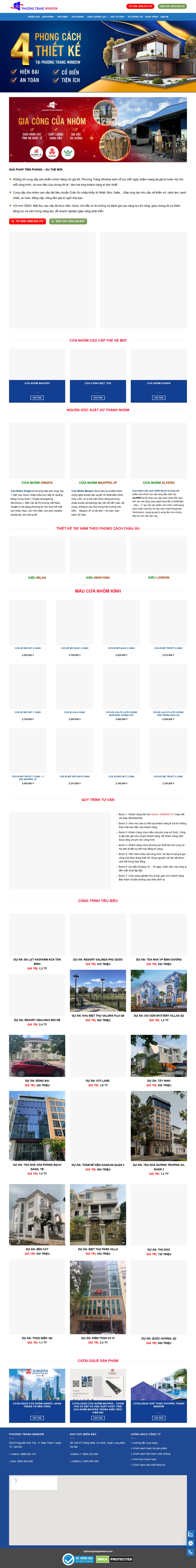 Mẫu template cửa nhôm TP32